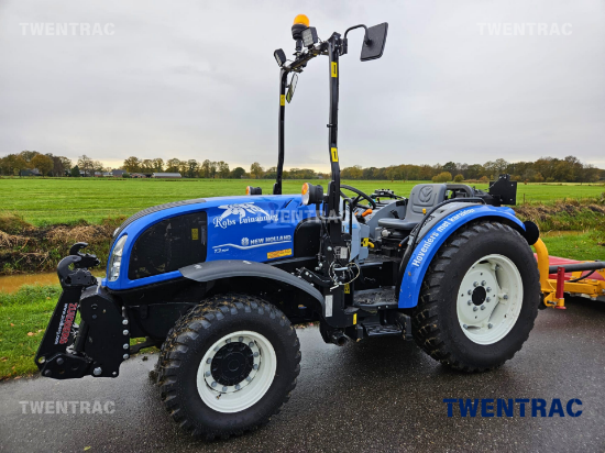 Afbeeldingen van New Holland T3.70F / INO zijklepelmaaier / zaaimachine / Vigolo frees 